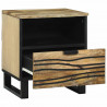 Szafka Nocna 2 pcs Brązowy 40 x 33 x 46 cm Lite drewno akacjowe