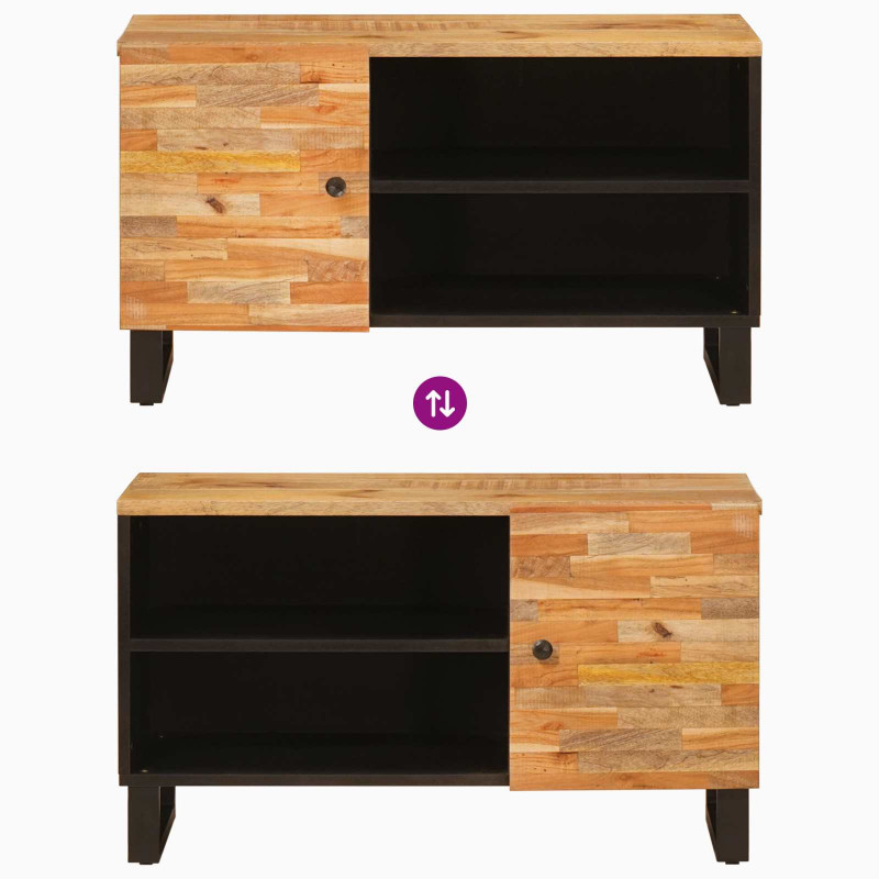 Szafka pod telewizor Brązowy 80 x 33 x 46 cm Drewno z mango