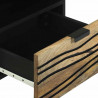 Szafka Nocna 2 pcs Brązowy 40 x 33 x 46 cm Lite drewno akacjowe