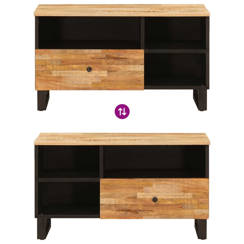 Szafka pod telewizor Brązowy 80 x 33 x 46 cm Drewno z mango