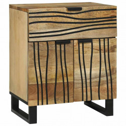 Szafka Nocna Brązowy 50 x 33 x 60 cm Lite drewno akacjowe