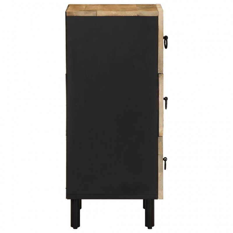 Szafka, 40x33,5x75 cm, lite surowe drewno mango