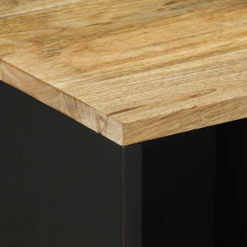 Szafka, 80x33,5x75 cm, lite surowe drewno mango