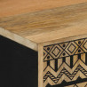 Szafka, 90x33,5x75 cm, lite surowe drewno mango