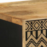 Szafka, 40x33,5x110 cm, surowe lite drewno mango