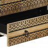 Szafka, 60x33,5x100 cm, surowe lite drewno mango