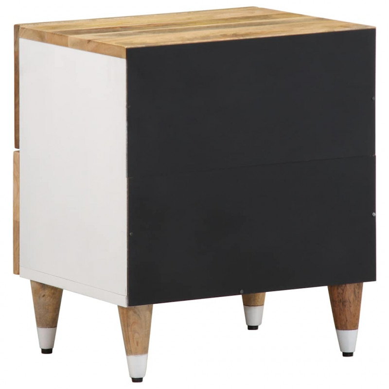 Szafki nocne, 2 szt., 40x33,5x46 cm, lite drewno mango