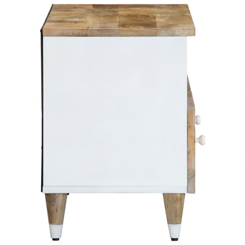 Szafka pod telewizor, 70x33,5x46 cm, lite drewno mango