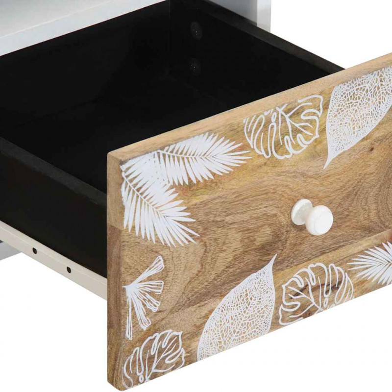 Szafka pod telewizor, 70x33,5x46 cm, lite drewno mango