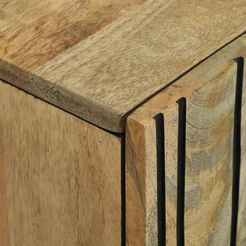 Bufet Brązowy 90 x 33 x 75 cm lite drewno mango