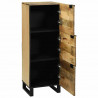 Highboard Brązowy 40 x 33 x 110 cm lite drewno mango
