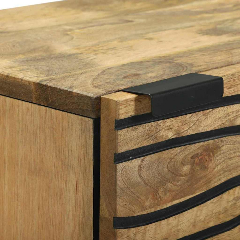 Highboard Brązowy 40 x 33 x 110 cm lite drewno mango