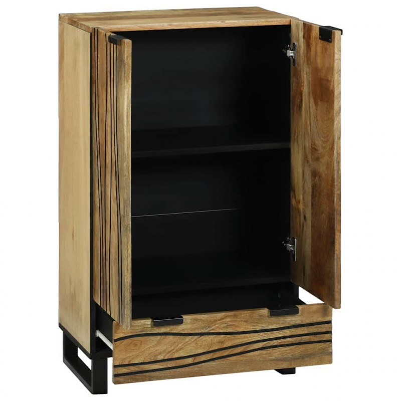 Wysoki Stolik Brązowy 60 x 33 x 100 cm lite drewno mango