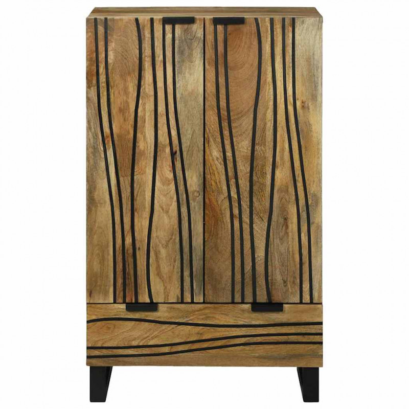 Wysoki Stolik Brązowy 60 x 33 x 100 cm lite drewno mango