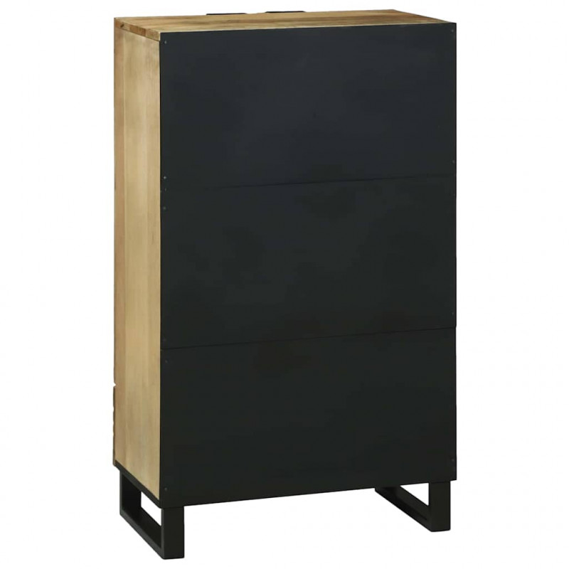 Wysoki Stolik Brązowy 60 x 33 x 100 cm lite drewno mango
