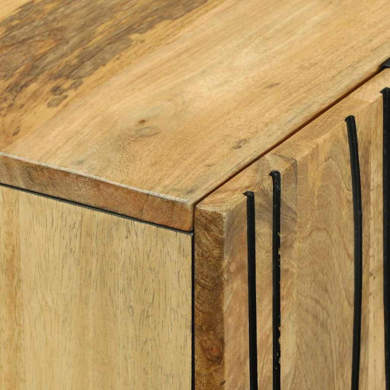 Wysoki Stolik Brązowy 60 x 33 x 100 cm lite drewno mango