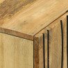 Wysoki Stolik Brązowy 60 x 33 x 100 cm lite drewno mango