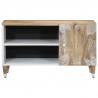 Szafka pod telewizor, 80x31,5x46 cm, lite drewno mango