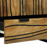 Wysoki Stolik Brązowy 60 x 33 x 100 cm lite drewno mango