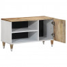 Szafka pod telewizor, 80x31,5x46 cm, lite drewno mango