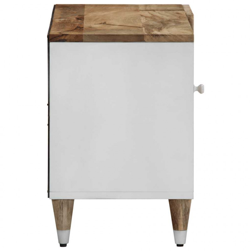 Szafka pod telewizor, 80x31,5x46 cm, lite drewno mango