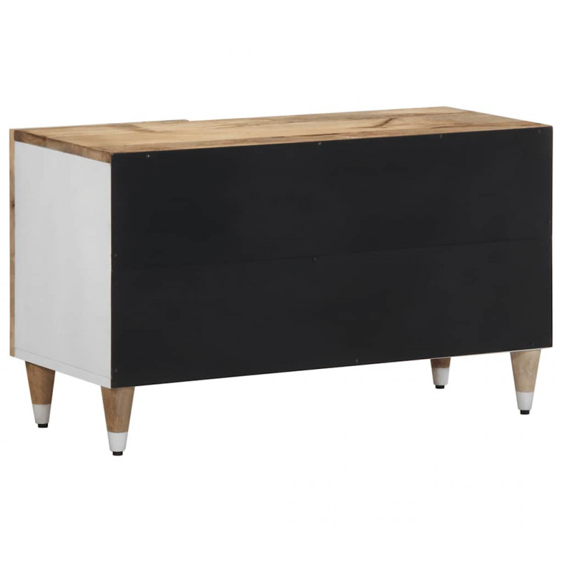Szafka pod telewizor, 80x31,5x46 cm, lite drewno mango