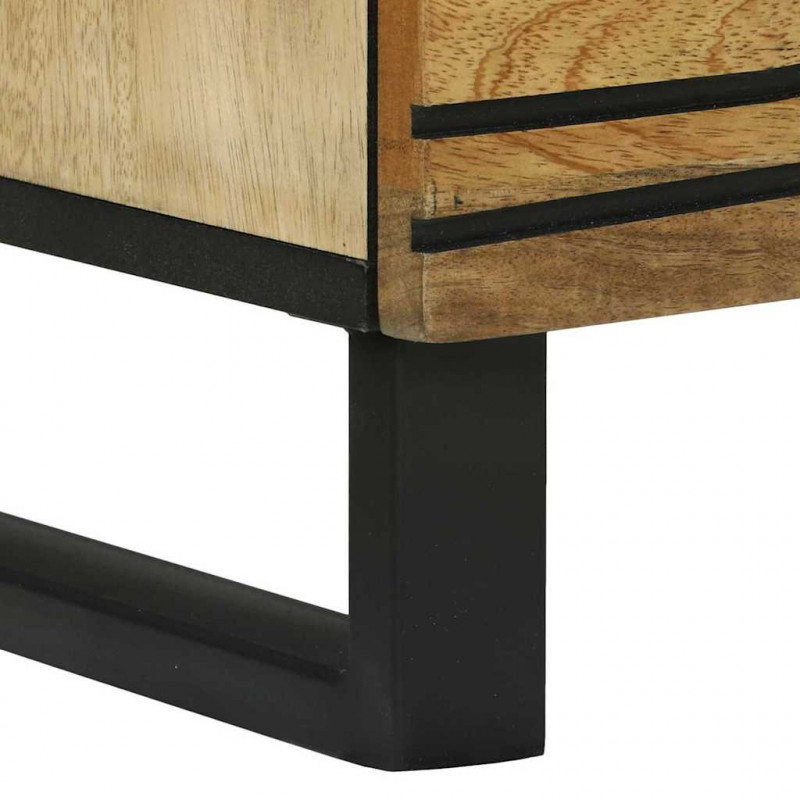 Wysoki Stolik Brązowy 60 x 33 x 100 cm lite drewno mango