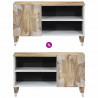 Szafka pod telewizor, 80x31,5x46 cm, lite drewno mango