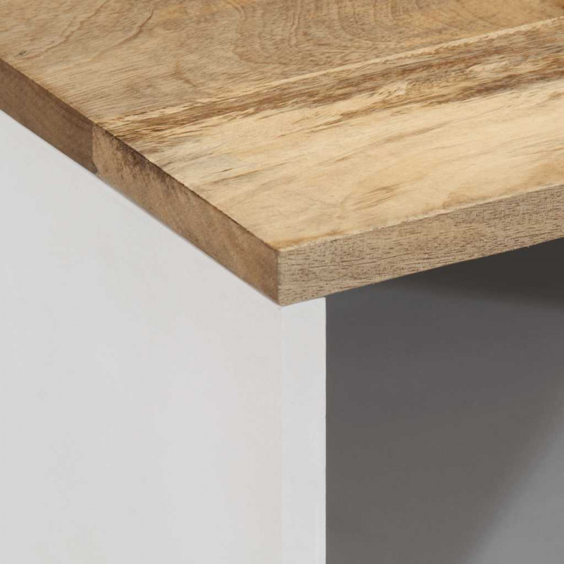 Szafka pod telewizor, 80x31,5x46 cm, lite drewno mango