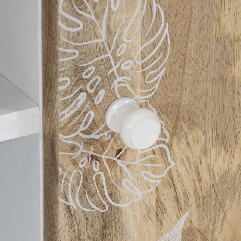 Szafka pod telewizor, 80x31,5x46 cm, lite drewno mango
