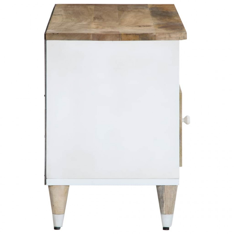 Szafka pod telewizor, 100x33,5x46 cm, lite drewno mango