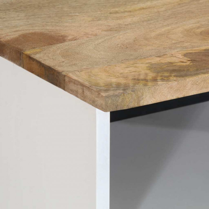Szafka pod telewizor, 100x33,5x46 cm, lite drewno mango
