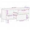 Szafka pod telewizor, 100x33,5x46 cm, lite drewno mango