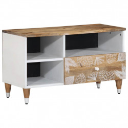 Szafka pod telewizor, 80x33,5x46 cm, lite drewno mango