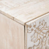 Szafka Nocna 2 pcs Biały 40 x 33,5 x 46 cm Drewno z mango