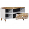 Szafka pod telewizor, 80x33,5x46 cm, lite drewno mango