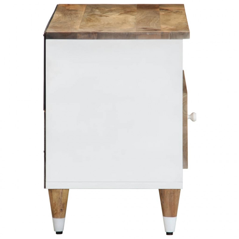 Szafka pod telewizor, 80x33,5x46 cm, lite drewno mango
