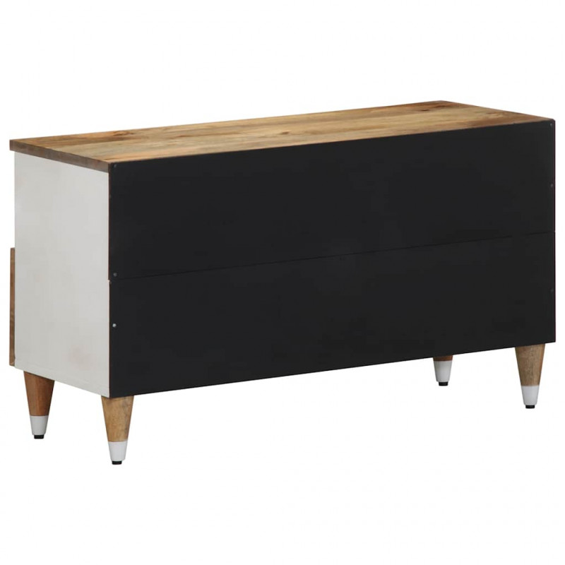Szafka pod telewizor, 80x33,5x46 cm, lite drewno mango
