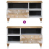 Szafka pod telewizor, 80x33,5x46 cm, lite drewno mango