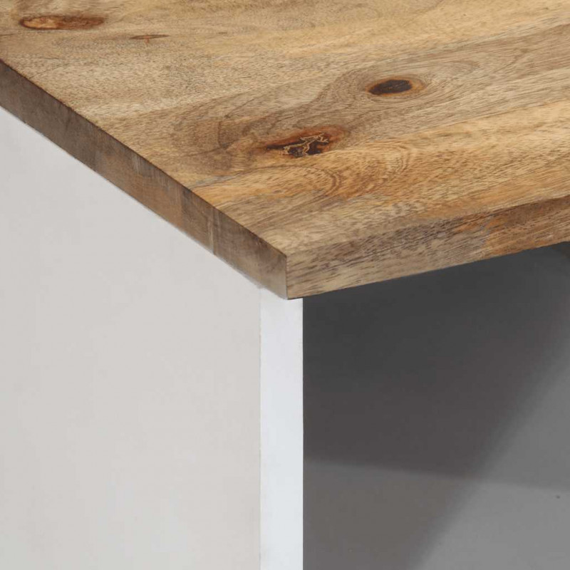Szafka pod telewizor, 80x33,5x46 cm, lite drewno mango