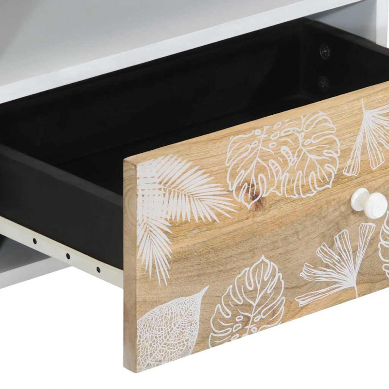 Szafka pod telewizor, 80x33,5x46 cm, lite drewno mango
