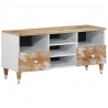 Szafka pod telewizor, 100x33,5x46 cm, lite drewno mango