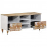 Szafka pod telewizor, 100x33,5x46 cm, lite drewno mango