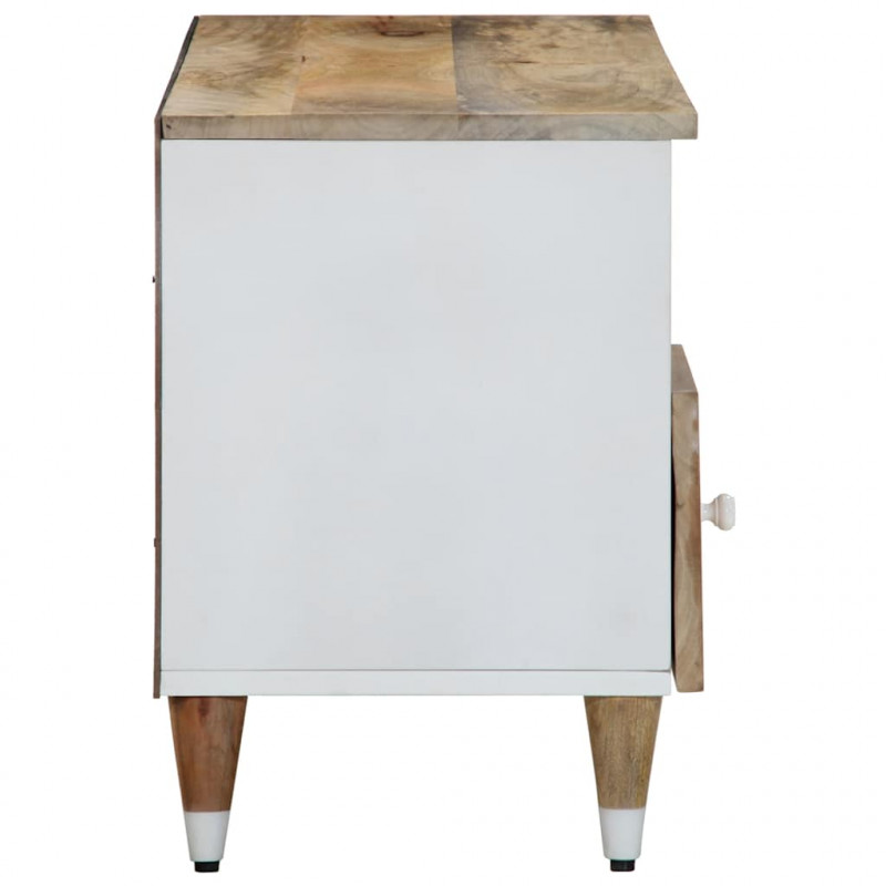 Szafka pod telewizor, 100x33,5x46 cm, lite drewno mango