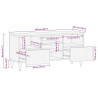 Szafka pod telewizor, 100x33,5x46 cm, lite drewno mango
