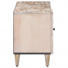 Szafka pod telewizor Biały 105 x 33,5 x 46 cm Drewno z mango