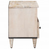Szafka pod telewizor Biały 70 x 33,5 x 46 cm Drewno z mango