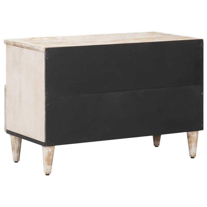 Szafka pod telewizor Biały 70 x 33,5 x 46 cm Drewno z mango