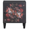 Szafka nocna z drzwiami 2 pcs Czarny 40 x 33 x 46 cm
