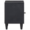 Szafka nocna z drzwiami 2 pcs Czarny 40 x 33 x 46 cm